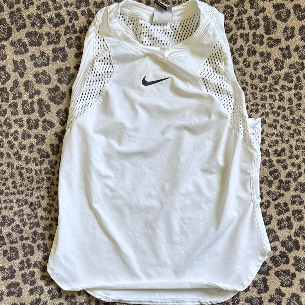 Nike Women's White Mesh Tank Top